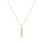 Hey Happiness Ketting 'Letter I' goud