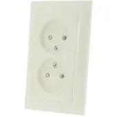 Berker S1 Inbouw Stopcontact - 2-voudig - Crème