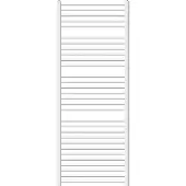 LuxeBath Elektrische badkamerradiator met verwarmingselement 900W 750x1800 mm Wit gebogen zijaansluiting & thermostaat Digitaal display