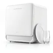 Skoov – Mini Vaatwasser Vrijstaand – 43 x 45 x 46 cm & 900 watt – Voorzien Van 6 Programma's En 5 liter Waterverbruik – Voor Studio's Campers En Kleine Keukens – Wit Kunststof En Metaal