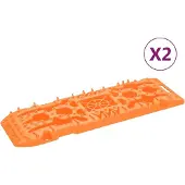 vidaXL Gripplaten 2 st 107x31x7 cm nylon oranje