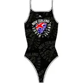Turbo New Zealand Shield Swimsuit Zwart 2XL Vrouw
