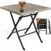 Casaria Klaptafel Rome Crème Kunststof 75x65x65cm