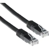 ACT IB4203 U/UTP CAT6A Patchkabel Zwart - 3 meter