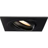 LedLoket LED ondiepe Inbouwspot 6W | Dimbaar | 80mm | Zwart | vierkant