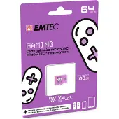 Emtec ECMSDM64GXCU3G mSD 64GB UHS-I U3 V30 A1 Gaming Purple