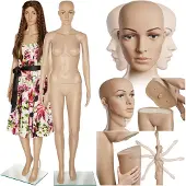TecTake - etalagepop paspop model "dames"- demonteerbaar - 402663