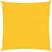 vidaXL Zonnezeil 160 g/m² 2,5x2,5 m HDPE geel