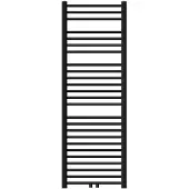 LuxeBath Badkamerradiator Sahara 500x1500 mm zwart recht met wandthermostaatkraan