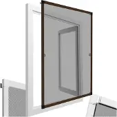 TecTake - Inzethor Vliegenhor Raamhor - 100x120 cm - Bruin- 401209