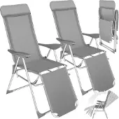 TecTake - Set van 2 klapstoelen tuinstoelen