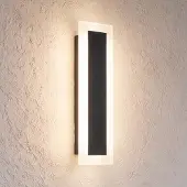 Milagro Lighting Wandlamp buiten Wow, zwart, metaal, Modern, Wandlamp buiten
