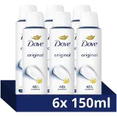 Dove Anti-Transpirant Deodorant Spray - Original - heeft een verbeterde langdurige geur en hydrateert de huid - 6 x 150 ml