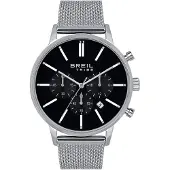 Breil Analoog horloge 'Avery' zwart / zilver