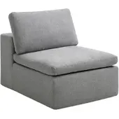 Vente-unique Fauteuil in grijze stof CORTOLINE