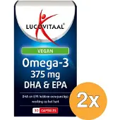 Lucovitaal 2x Omega 3 375mg EPA & DHA Vegan (30 capsules)