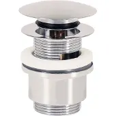 Plieger design afvoerplug vlak m. overloop 5/4" pop-up chroom