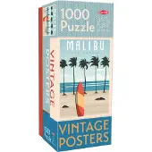 Tactic Vintage Malibu – Puzzel – 1000 stukjes – Retro Strandgevoel uit Californië – Strak en Rustgevend Ontwerp – Hoogwaardige Scandinavische Kwaliteit