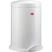 Wesco 116 (Alpha) Prullenbak | Pedaalemmer | 13 Liter | Metaal - Wit | Vuilnisbak - Made in Germany