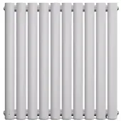 Blumfeldt Heizkörper Middenaansluiting - 462 W Wandheizkörper, Staal Poedercoating, Enkel, Energiebesparende Warmwaterbedrijf, Design-Heizkörper Voor Bad & Woonruimtes, 60x60 cm, Wit