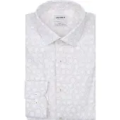 Olymp Overhemd Level 5 Print Beige | Off-White | Maat 40