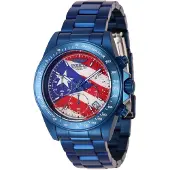 Invicta Speedway 46113 Herenhorloge - Quartz Uurwerk - Roestvrij Staal met Rode Wijzerplaat - 40 mm