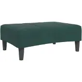 vidaXL Voetenbank 77x55x31 cm fluweel donkergroen