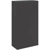 vidaXL Pakket Inwerpkoker met opslag Zwart 44 x 22 x 82 cm Staal