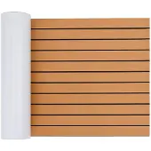 vidaXL Bootmat Gestreept Bruin en zwart 240 x 60 cm EVA
