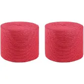 vidaXL 2 st 2 mm Rood 100% Tossa jute