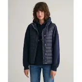 Gant Dames Lichtgewicht donsjack marine (XS), Casual, Gerecycled polyester, Duurzaam, Marineblauw 4700280