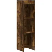 vidaXL Boekenkast Gerookt eiken 30 x 30 x 111 cm Bewerkt hout