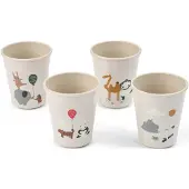 Liewood Beker Lana Cup Around The World Sandy 200 ml (Set van 4)