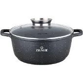 Zilner Marmitekker Pan met Glazen Deksel - 1.7L, 18cm, Inductie
