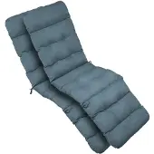 Beautissu 2x comfortabele ligkussen voor ligstoel, 200x50x8 cm, zachtblauw