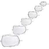 Westmark 23252260 Frischhaltedeckel-Set Silikon Square transparent, 6 St.