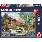 Schmidt - Legpuzzel - Huis aan het meer - 1000 stukjes - Volwassenen - vanaf 12 jaar