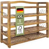 Casaria Schoenenrek 5 laags Acaciahout