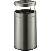 Wesco Staande Asbak Big Ash met zeef | 120 Liter | Metaal - Grafiet | Afvalbak met Asbak Staand - Made in Germany
