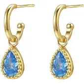 Hey Happiness Oorbellen 'March Birthstone' goud