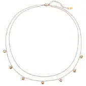 Hey Happiness Ketting 'Heart Layers' rose-goud