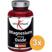 Lucovitaal 3x Magnesium Oxide 375mg (90 capsules)