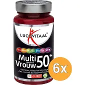 Lucovitaal 6x Multi Compleet Vrouw 50+ (40 tabletten)
