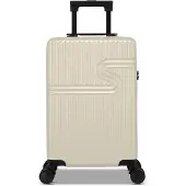 Bhppy Handbagage koffer 55x34x20 cm - Reiskoffer handbagage - TSA slot - 28L - Signature koffer White Ivory