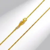 Cavill - Vergulde Pantserketting 925 Sterling Zilver - 50 cm - Lichtgewicht 2 7 g - Elegante Minimalistische Gouden Ketting Dames