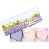 Parfums de Provence Cadeaudoosje met 3 hartzeepjes