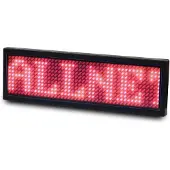 ALLNET - Namensschild elektronisch programmierbar Seriell - Farbe rot LED-naamplaatje
