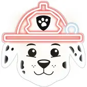 Spin Master Hangende LED-neonlamp met plexiglas, Paw Patrol - Marshall, model OW-130646