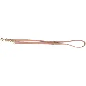 Trixie hondenriem pure verstelbaar leer roze - S-m 200x1,5 cm