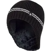 Heat Holder Jongens Patrol Rib pomponmuts met pompons - Zwart